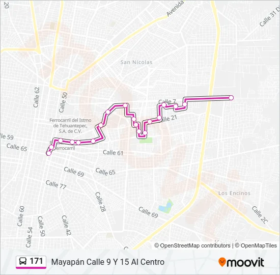 171 Bus Line Map