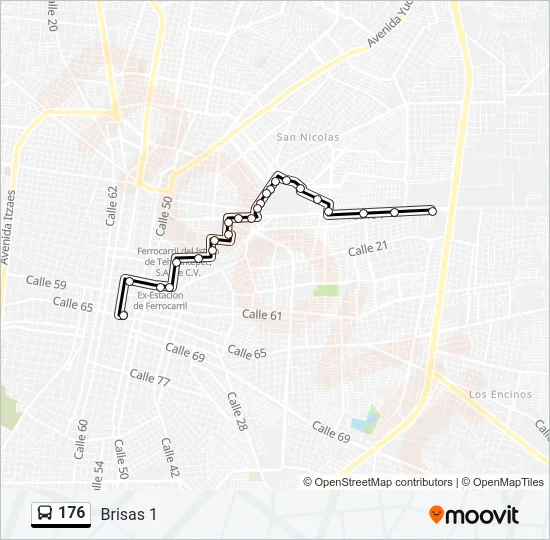 176 Bus Line Map