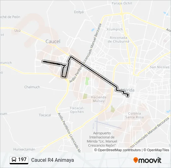 197 Bus Line Map