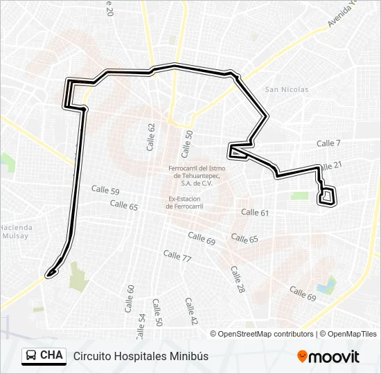 Mapa de CHA de autobús