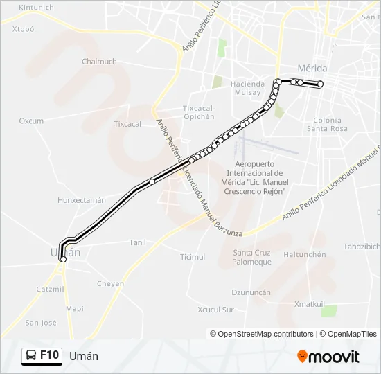 F10 Bus Line Map