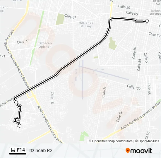 F14 Bus Line Map