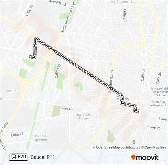 F20 Bus Line Map