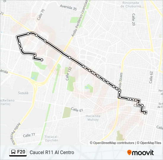 F20 Bus Line Map