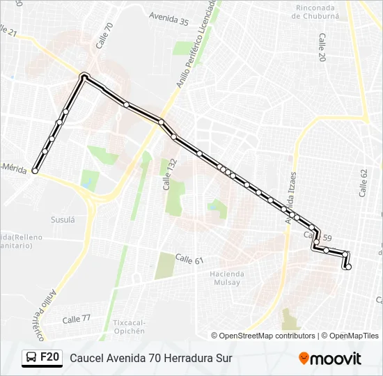 F20 Bus Line Map