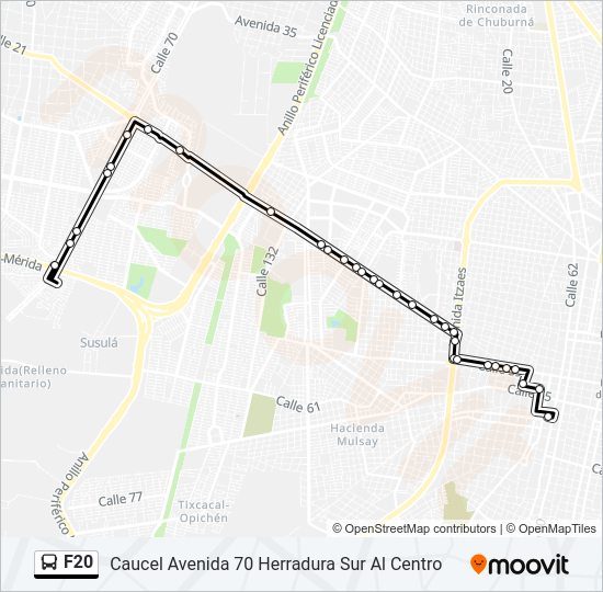 F20 Bus Line Map