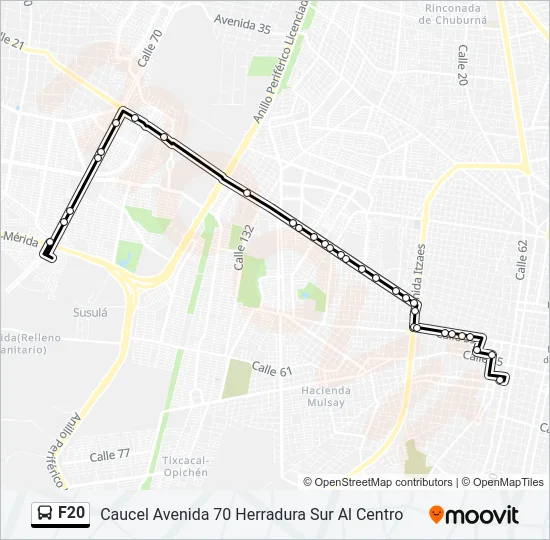 F20 Bus Line Map