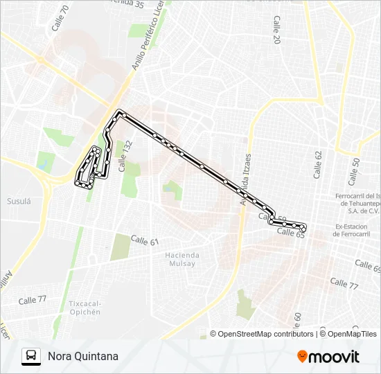 135- 149 Bus Line Map