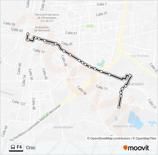 F4 Bus Line Map