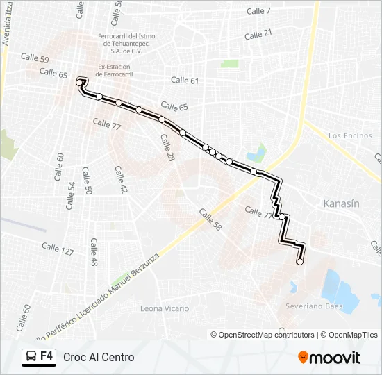 F4 Bus Line Map