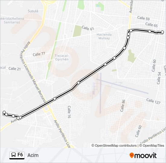 F6 Bus Line Map