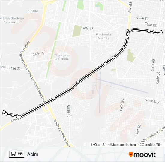 F6 Bus Line Map