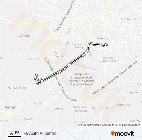 F6 Bus Line Map