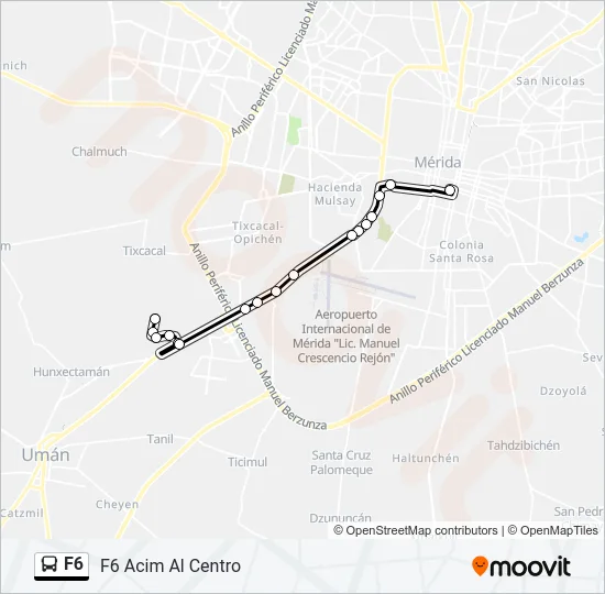 F6 Bus Line Map