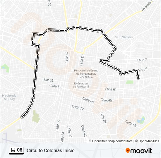 08 Bus Line Map