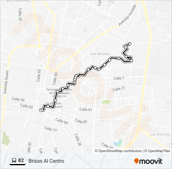 82 Bus Line Map