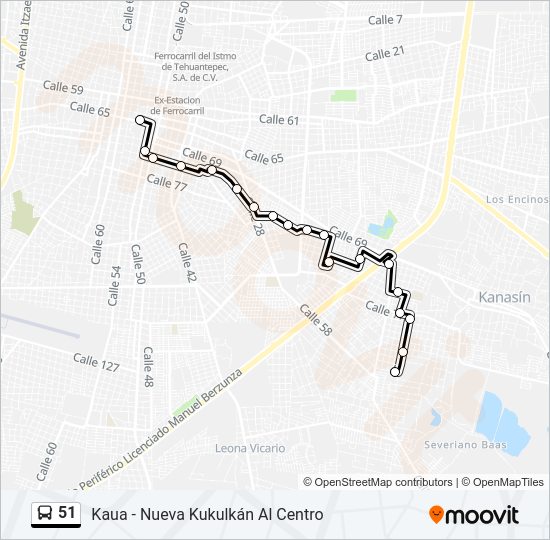 51 Bus Line Map