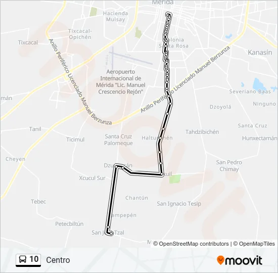 10 Bus Line Map