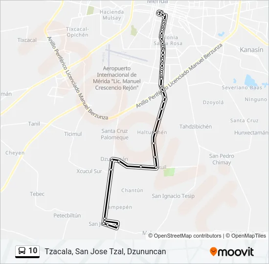 10 Bus Line Map
