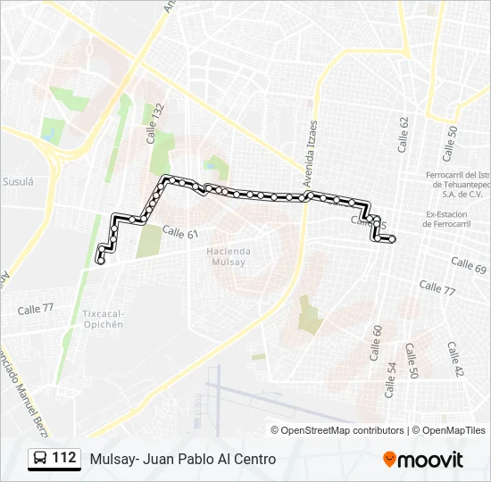 112 Bus Line Map