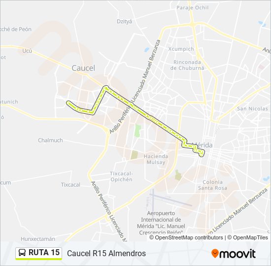 RUTA 15 bus Line Map