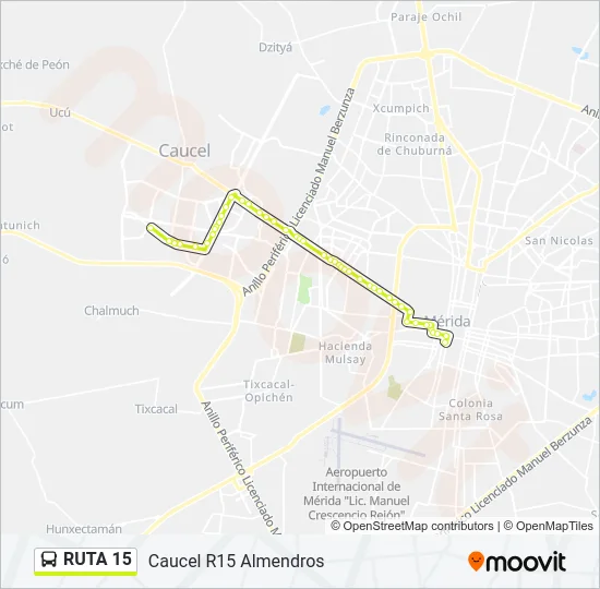 RUTA 15 Bus Line Map