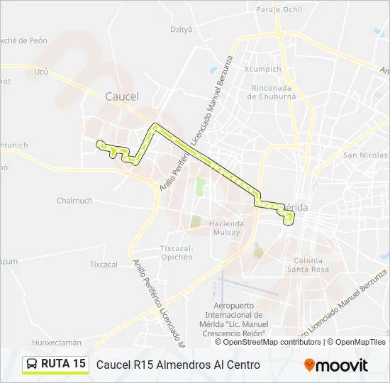 RUTA 15 Bus Line Map