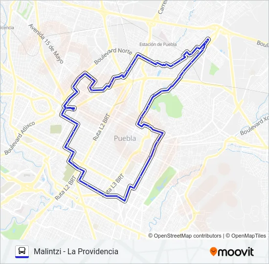 RUTA 53N Bus Line Map