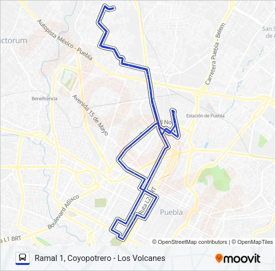 RUTA 64C Bus Line Map