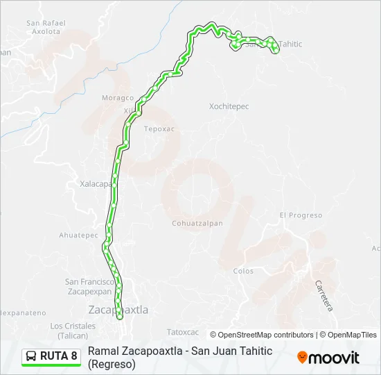 RUTA 8 Bus Line Map