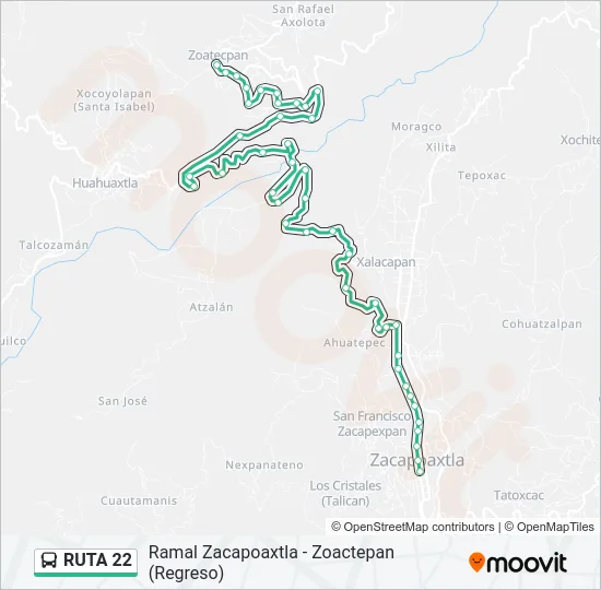 RUTA 22 Bus Line Map