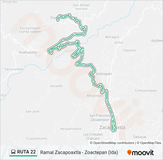 RUTA 22 Bus Line Map