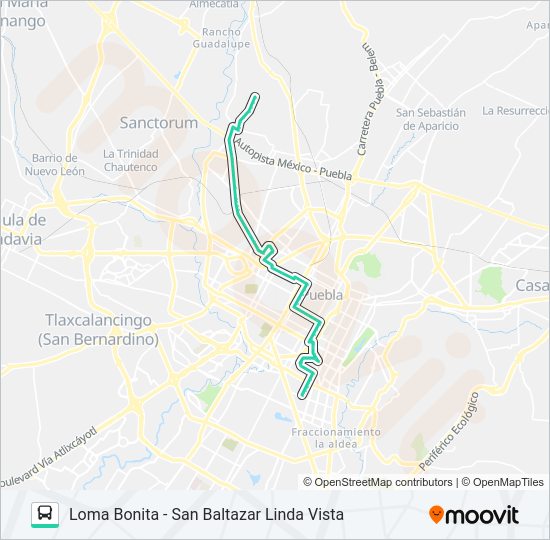 Mapa de RUTA 11C de autobús