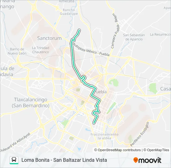 RUTA 11C Bus Line Map