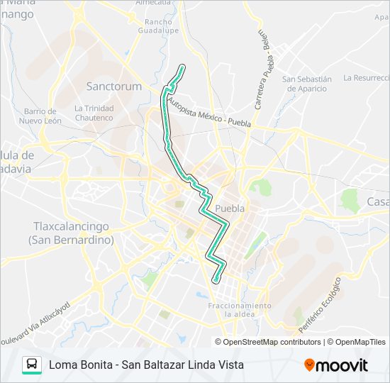 Mapa de RUTA 11C de autobús