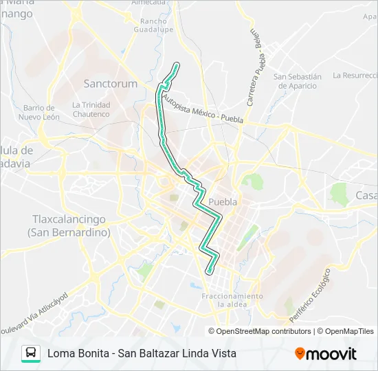RUTA 11C Bus Line Map