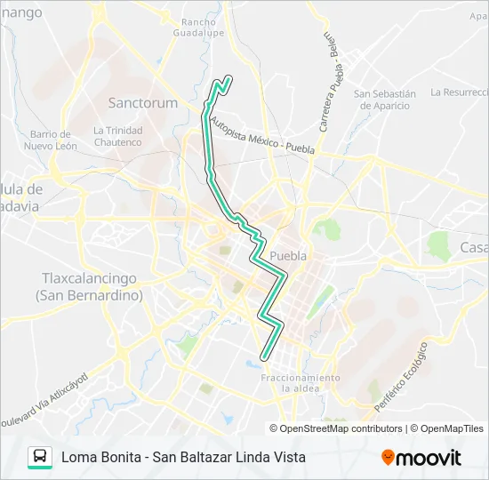 RUTA 11C Bus Line Map