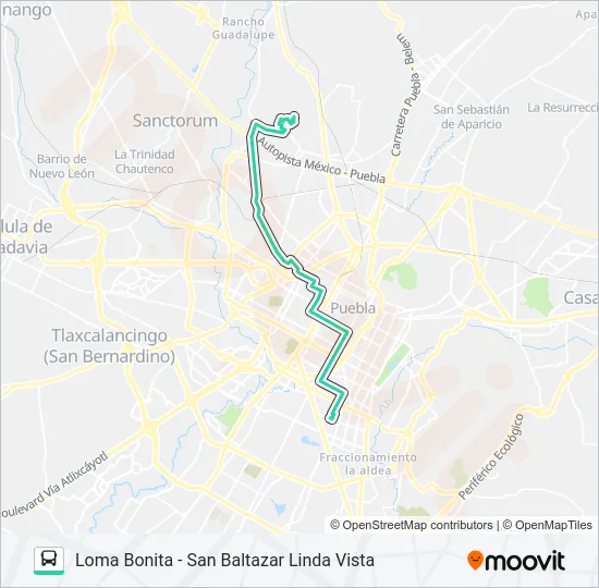 RUTA 11C Bus Line Map