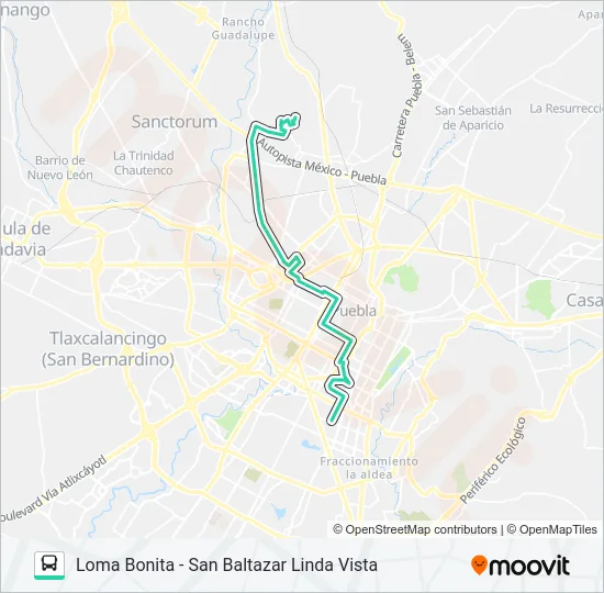 RUTA 11C Bus Line Map