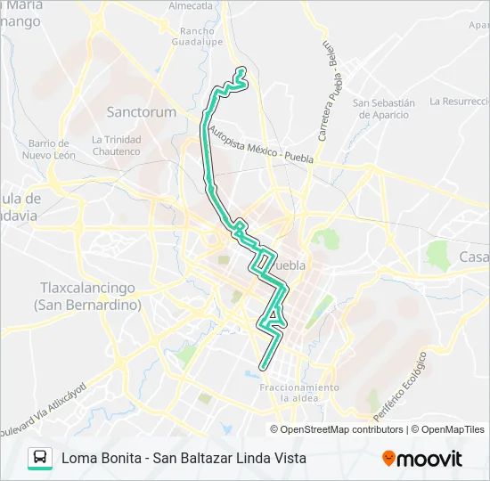 RUTA 11C Bus Line Map