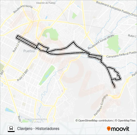 RUTA 23A Bus Line Map