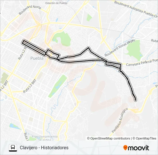 RUTA 23A Bus Line Map