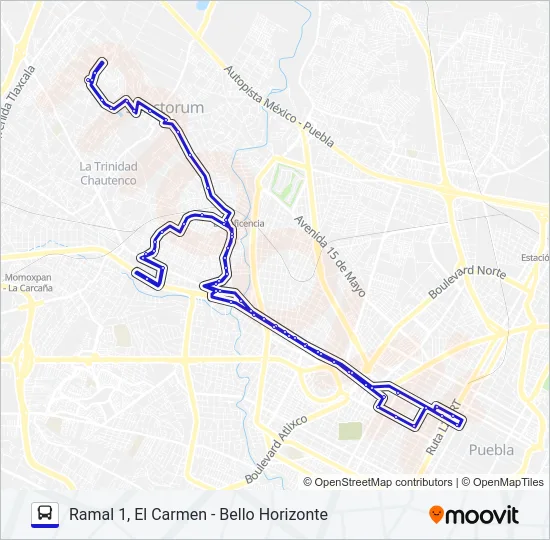 RUTA 26A Bus Line Map
