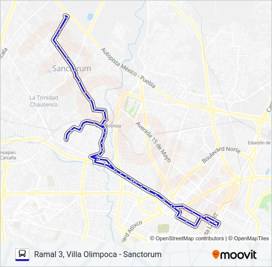 RUTA 26A Bus Line Map