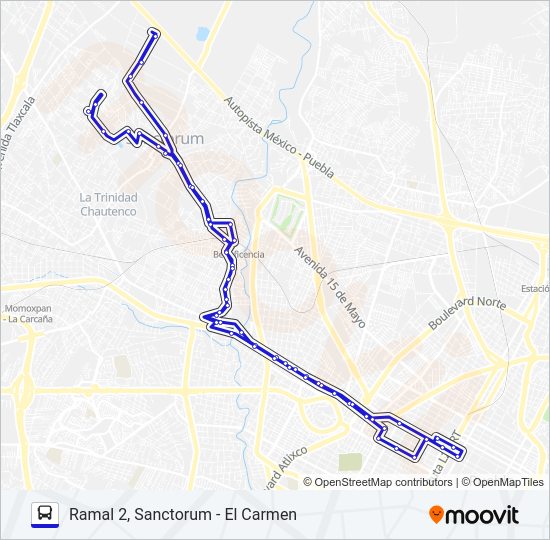 Mapa de RUTA 26A de autobús
