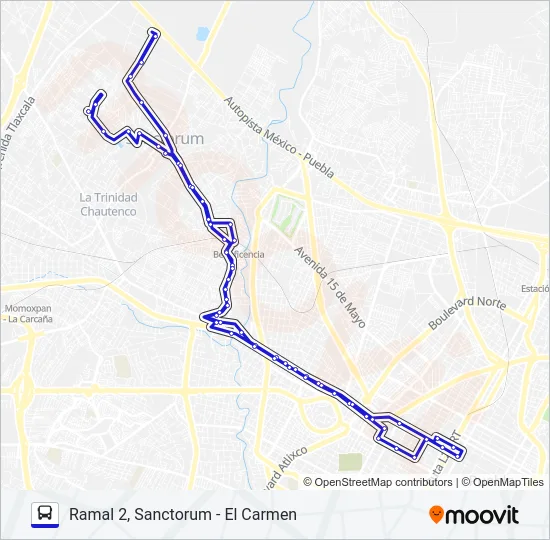 RUTA 26A Bus Line Map