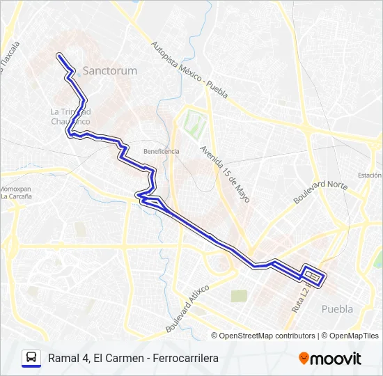 RUTA 26B Bus Line Map