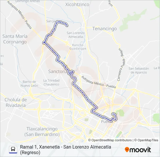 RUTA 30A Bus Line Map
