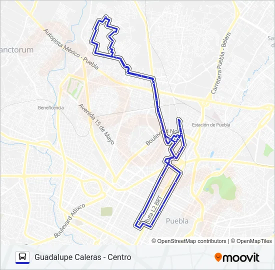 RUTA 64B Bus Line Map