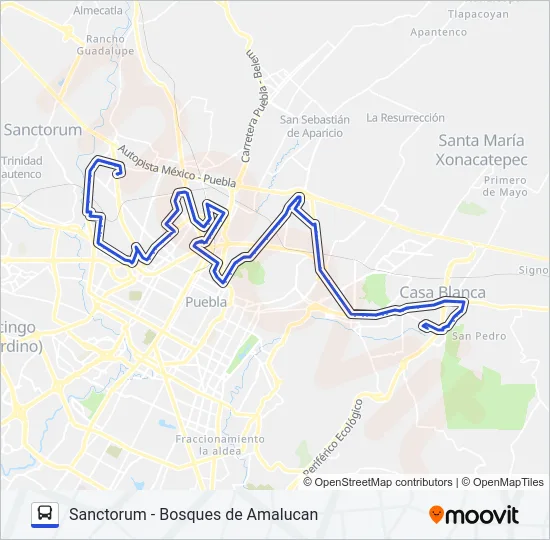 RUTA JBS Bus Line Map